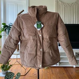 Brand New Hollister Corduroy Puffer